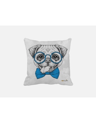 Smartie Pants Pug Throw Pillow
