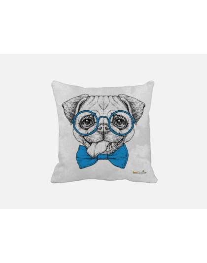 Smartie Pants Pug Throw Pillow