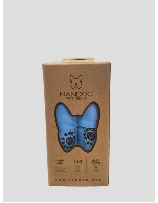 Blue/Blue Flower Chain - NANDOG 100% Bio Poop Bags