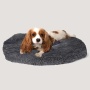 NANDOG Dark Grey Calming Shaggy Bed