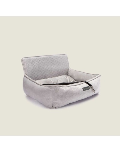 Nandog Dog Car Seat (LIGHT GREY) - LARGE