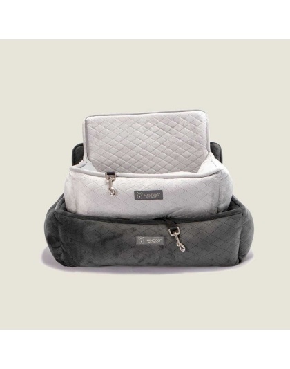 Nandog Dog Car Seat (LIGHT GREY) - LARGE