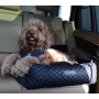 NANDOG Large Black Vegan Leather Car Seat