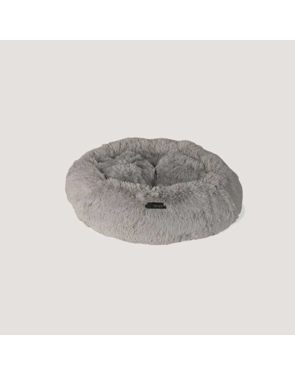NANDOG Light Grey Calming Shaggy Bed