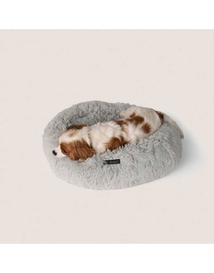 NANDOG Light Grey Calming Shaggy Bed