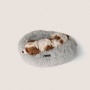 NANDOG Light Grey Calming Shaggy Bed