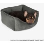 DARK GRAY - NANDOG Reversible Micro-Plush Fabric Pet Bed