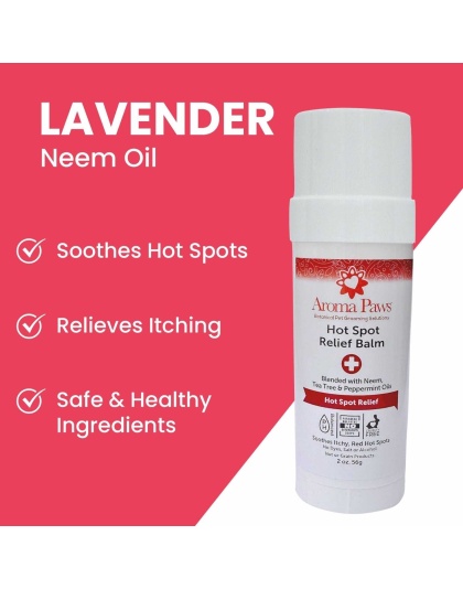 2 oz. Hot Spot Relief Balm Roll on Applicator-Neem & TeaTree