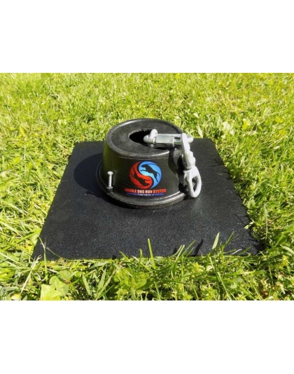 Double Dog Run Tangle-free Two Dog Tie Out Stake - Heavy-Duty Tie Out Stake - 1200lbs