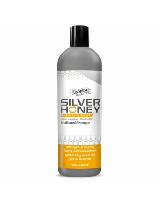 Absorbine Pet - Silver Honey Rapid Skin Relief Medicated Shampoo, 16 fl oz