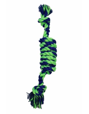 Blue / Green - Amazing Pet Products Coil Rope - 15"