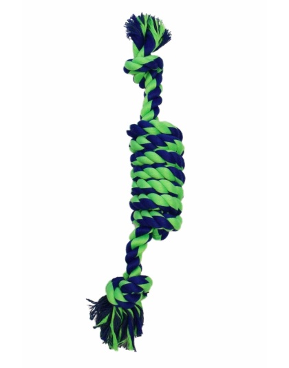 Blue / Green - Amazing Pet Products Coil Rope - 15"