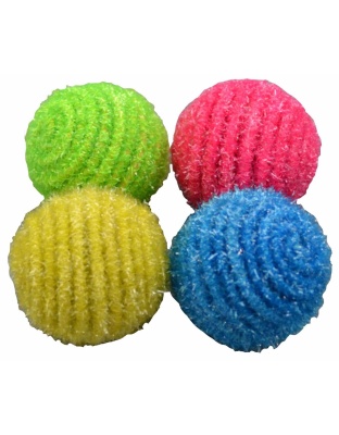 Amazing Pet Products Glittery Balls Cat Toys 4pk 1.5"