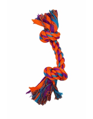 Orange - Amazing Pet Products Nylon Rope Bone  - 14"