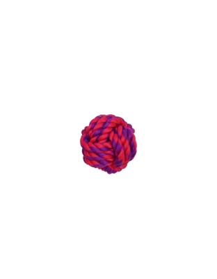 Purple / Magenta - Amazing Pet Products Rope Ball  - 2.75"