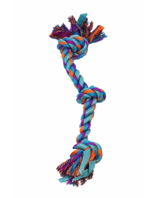 Turquoise - Amazing Pet Products Nylon Rope Bone  - 17.75"