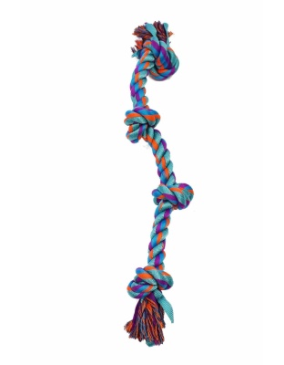 Turquoise - Amazing Pet Products Nylon Rope Bone  - 23.5"