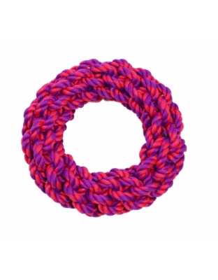 Purple / Magenta - Amazing Pet Products Rope Rings - 7"