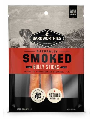 Barkworthies Smoked Bully 6" Thick 3pk