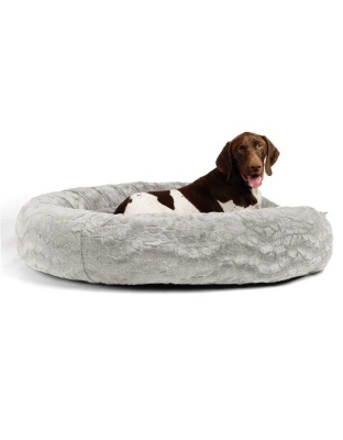 Grey - Best Friends by Sheri Lux Donut Dog Bed  - 45"x45"