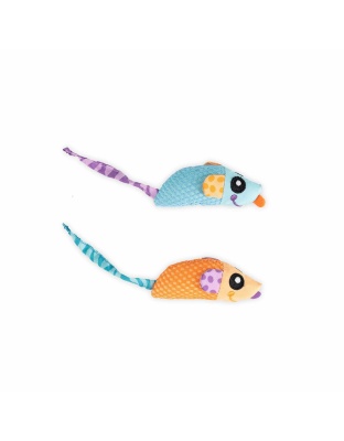 Catstages Catnip Chew Mice Dental Health Cat Toy 2pc