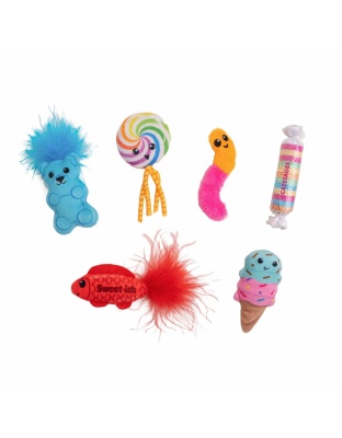 Catstages Kitty Sweet Treats Cat Toys 6 Pk