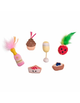 Catstages Purrsecco & Cupcakes Cat Toys 6 Pk