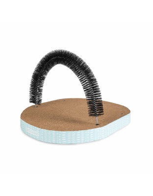 Catstages Scratch & Groom Corrugated Cat Scratch Pad With Catnip