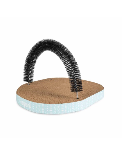 Catstages Scratch & Groom Corrugated Cat Scratch Pad With Catnip