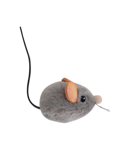 Catstages Squeak Squeak Mouse Grey Cat Toy