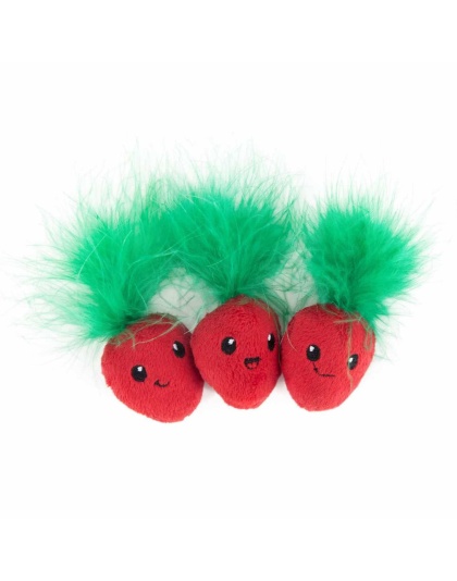 Catstages Strawbabies Cat Toy Pink 3pk