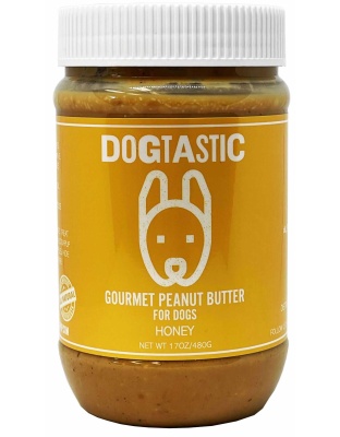 Dogtastic Gourmet Peanut Butter for Dogs Honey Flavor 17oz