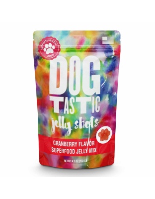 Dogtastic Jelly Shots Gelatin Mix for Dogs Cranberry Flavor 4.7oz
