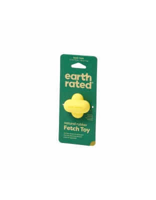 Yellow - Earth Rated Rubber Fetch Dog Toy  - Small