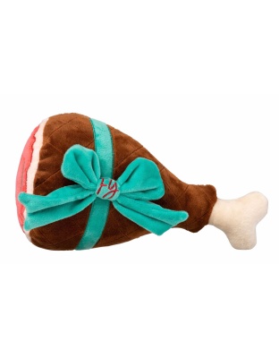 FuzzYard Humble Holiday Ham Plush Dog Toy