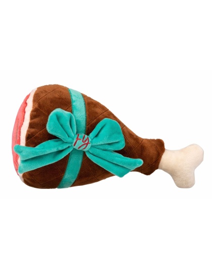 FuzzYard Humongous Holiday Ham Plush Dog Toy
