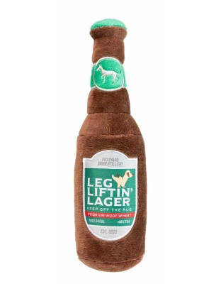 FuzzYard Leg Liftin' Lager Plush Dog Toy