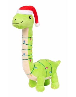 FuzzYard Lit-a-Saurus Plush Dog Toy