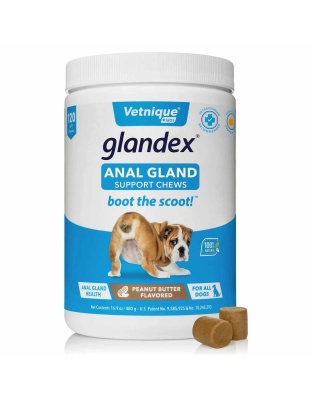 Glandex Anal Gland Soft Chew Peanut Butter  - 120ct