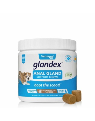 Glandex Anal Gland Soft Chew Peanut Butter  - 60ct