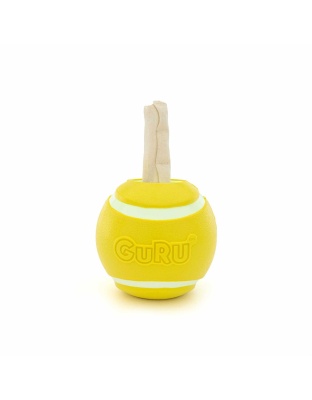 GURU Pet Company Tennis Treat Ball Interactive Dog Chew Toy Medium