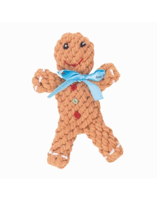 Jax & Bones George & the Gingerbread Rope Dog Toy - Small 6"