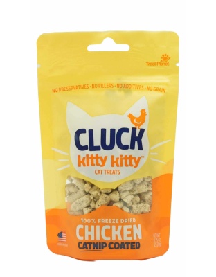 Kitty Kitty Cluck Freeze Dried Chicken Treat with Catnip Coating 0.75oz