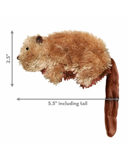 KONG(R) Dr. Noyz Beaver Plush Dog Toy Small