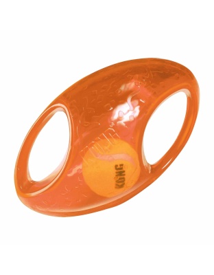 KONG(R) Jumbler(TM) Football Dog Enrichment Toy Assorted  - Medium/Large