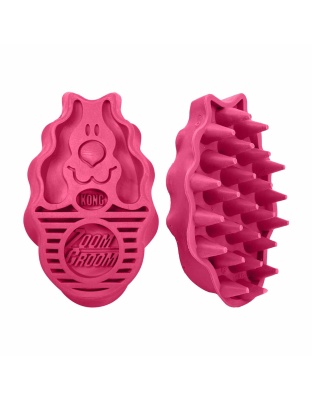 KONG(R) ZoomGroom(R) Raspberry Brush Large