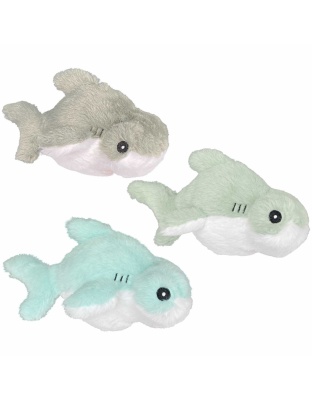 Multipet Margaritaville(R) Fins Up Hammerhead Shark Plush Dog Toy Assorted 8"