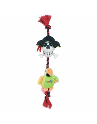 Multipet Margaritaville(R) Pirate and Parrot Rope Assorted 18"