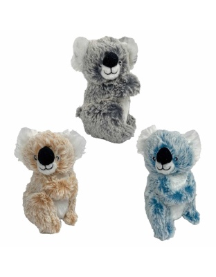 Multipet Minipet Koala Plush Pet Toy Assorted Colors 5"