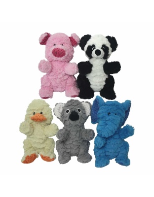 Multipet Wrinkleez Plush Dog Toy Assorted Animals 9"